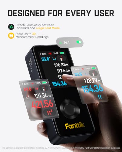 Fanttik Neo A11 Pro Laser Measure, Touch Screen, Angle Sensor, Bubble Level