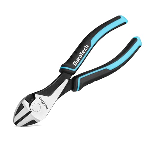 DURATECH 7" High Leverage Diagonal Cutters, Side Cutters, Wire Cutters