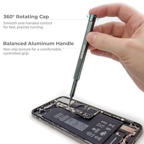 HowFixit PRO 48 Bit Precision Screwdriver Set for iPhone, Smartphone, MacBook, Laptop, Tablet, Camera, Switch, PS5, Xbox, Game Console & Controller Repair