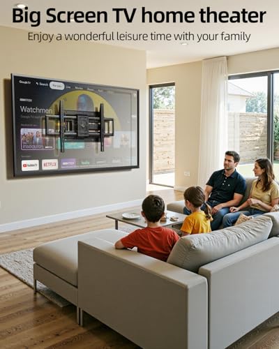 USX Mount Long Arm TV Wall Mount for Most 50-100 inch TV 40 Inch Extension Full Motion TV Mount，Pre-Assembled Wall Mount with Swivel and Tilt Up to 150lbs Fits 8″/12″/16″/24″ Studs VESA 900x600mm - size: 50-100inch