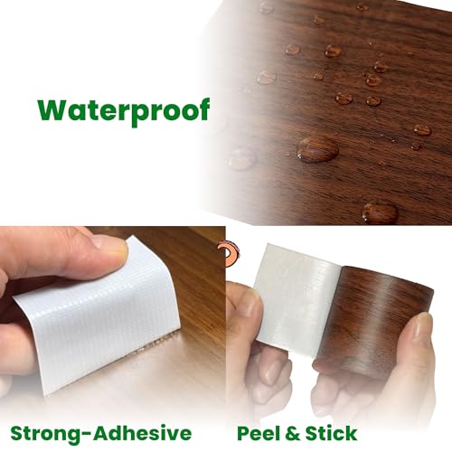 ECOHomes Wood Grain Repair Tape (Dark Walnut, 2.25 Inch x 15 Feet) - color: Dark Walnut, size: 2.25 Inch By 15 Ft