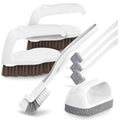 Holikme 7 Pack Cleaning Brush Scrub Brush Kitchen Brush for Floor,Brown - color: Brown