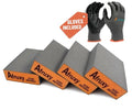 Sanding Sponge Super High-Density Sandpaper Block, Fine Grit Sanding Block, Reusable Dry Wet Sanding Blocks for Wood, Drywall,Metal,Sandpaper Sand Block, 4pcs 320 grit Sandpaper Sponge by Afruxy - size: 320 Grit 4 Pack