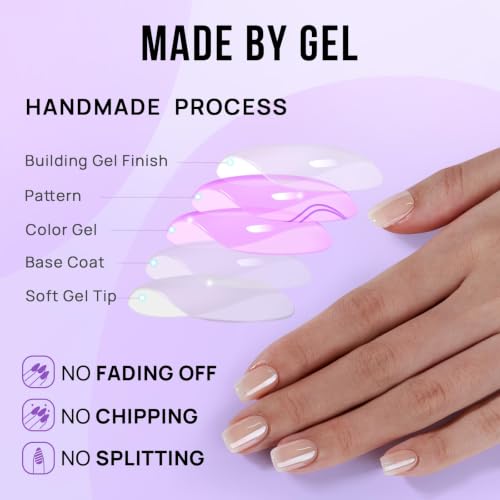 BTArtbox Press On Nails, Cream Soda, Short Square, Brown Chrome, 32Ct - color: A1-Cream Soda