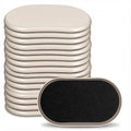 16pcs Oval Furniture Sliders, 6" x 3-1/2" Heavy-Duty Reusable Movers for Carpet & Hardwood Floors - Effortlessly Move & Protect Sofas, Tables, Cabinets