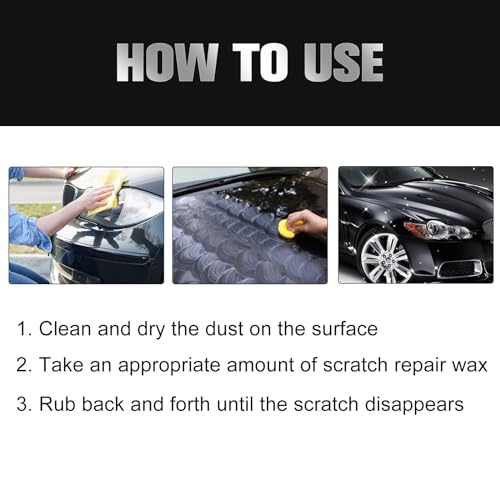 2Pcs Car Scratch Remover Wax, Auto Scratch Remover for Cars (120 ML)