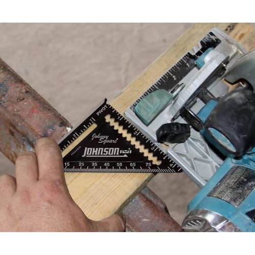 Johnson Level & Tool 1904-0450 Johnny Square Professional Easy-Read Finish Square, 4.5", Black, 1 Square* - size: 4.5-inch, style: Standard