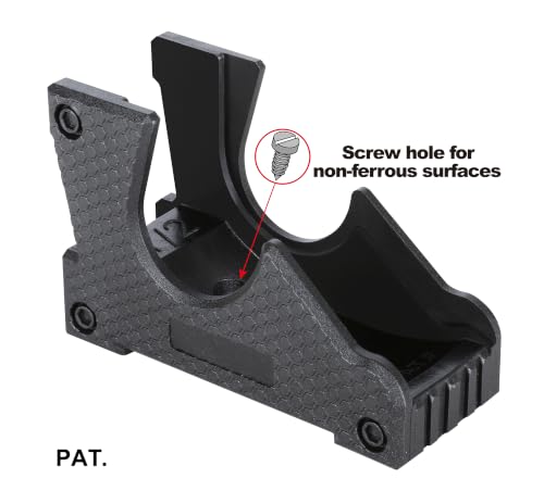 Magnetic Ratchet Organizer/Holder -Horizontally or Vertically-Patented-Tool Tray/Rack/Shelf for Ratchet, Wrench, Pry Bar, Breaker Bar, Extension Storage Box Drawer Panel (1/4" Black (2PCS)) - color: 1/4" Black (2PCS)