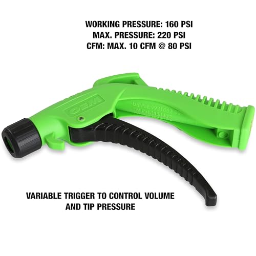 OEMTOOLS 24439 5-Pc Air Blower Gun with Comfort Grip & 1/4" NPT Air Inlet
