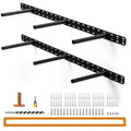 2pcs Floating Shelf Hardware Heavy Duty Hidden Shelf Brackets Support,Wall Mounting Invisible Floating Shelves Bracket with Jig (34" x 8" x 1.5" with Tools) - size: 34" x 8" x 1.5"