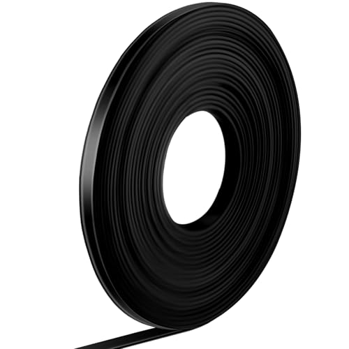 Tellegloww Black Magnetic Tape Roll Thin Strips, 1/4 in X 20 ft, 1 Pcs - size: 1/4 inch x 20 feet