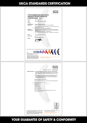 voltX ULTIMATE SPORTS Clear Bifocal Reading Safety Glasses +2.0 Dioptre - color: Clear Frame/Clear Lens, size: +2.0 Dioptre