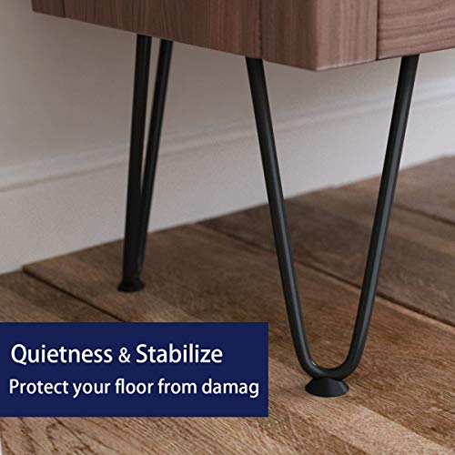 SMARTSTANDARD 8 Inch Heavy Duty Hairpin Furniture Legs, Black 4PCS - color: Black, size: 8 Inch