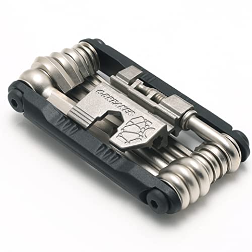 CECO USA 20 Function Bike Tool with Chain Breaker, Bicycle Multi Tool, Heavy Duty, Compact Pocket Sized, Lightweight, High Strength CR-V 6150 Tool Steel, Easy To Carry, Case Pouch Included