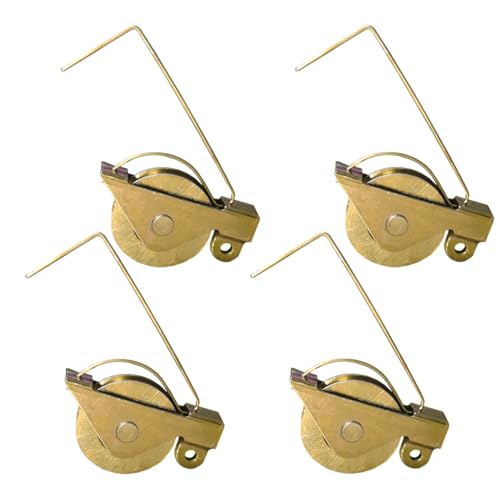 4 Pack 1-1/4 in. Sliding Screen Door Wheels Replacements Tension Spring Rollers with Concave Steel Ball Bearing Rollers Fits for Arcadia Style Rollers, Replaces B 515, B 714