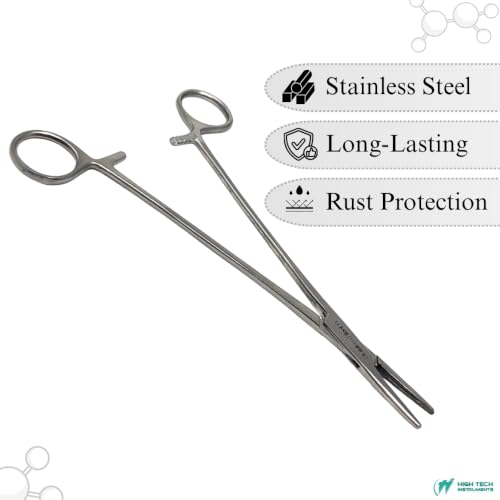 Mayo Hegar Needle Holder Driver with Cross Serrated Jaws Made of Stainless Steel Comes in Multi Position Locking Mechanism Clamping Pliers (10 Inch) - size: 10 Inch