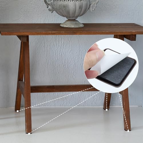 8 PCS Self-Stick Furniture Sliders -2" Brown - color: Square Brown