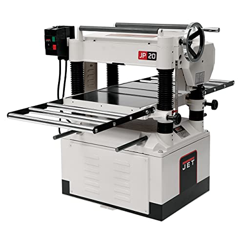 JET 20-Inch Thickness Planer for Woodworking, Straight Knife Cutterhead with 2-Speed (24 FPM / 31 FPM) Feed Rate, 3 HP, 230V 1Ph (JPW-208-1)