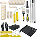 18-Piece Paint Roller Kit with 3.3ft Reinforcing Extension Pole