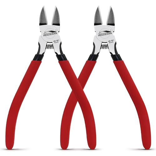 Wire Cutters 2 PACK, 6 inch, Side Cutters, Flush Cut Pliers - color: 2 Pack