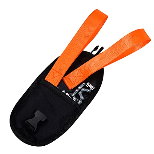 Sucrain Pocket Chainsaw with Paracord Handle, Folding Chain Hand Saw, Emergency Outdoor Survival Gear for Camping, Hunting, Hiking, Cutting Wood & Tree (Orange, 11 Teeth, 24'' Long) - style: Orange, 11 Teeth, 24'' Long