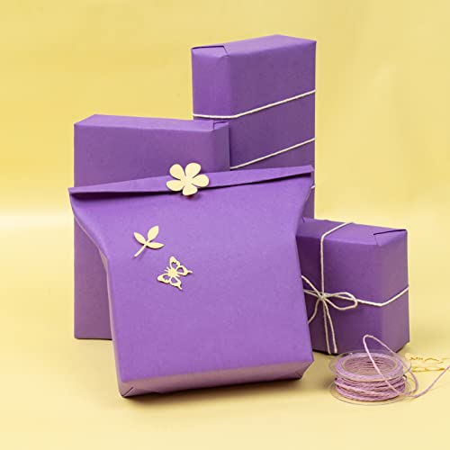 RUSPEPA Dark Purple Kraft Paper Roll - 12 inches x 100 feet - Natural Recyclable Paper Perfect for Crafts, Art, Small Wrapping, Packing, Postal, Shipping, Dunnage & Parcel - color: Dark Purple, size: 12" x 100'