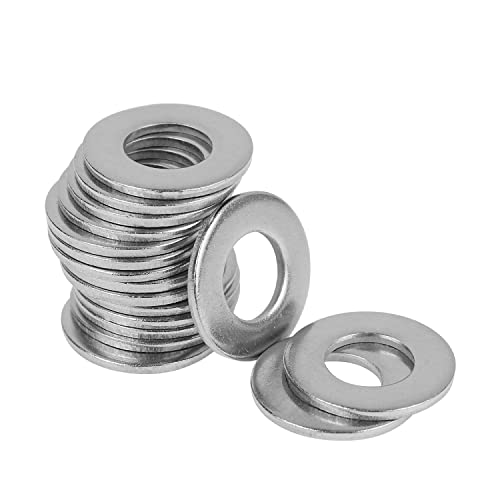 5/16 Inch Flat Washers, 304 Stainless Steel Flat Washers, 100 Pieces - size: 5/16" (100 Pieces)