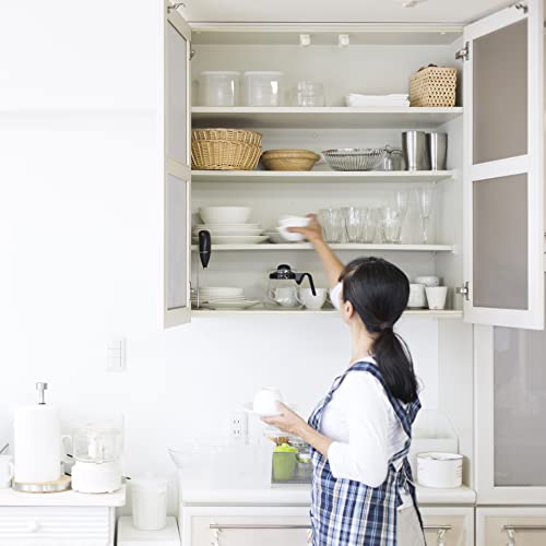 DecoBasics (10 PCS) Full Overlay Soft Close Cabinet Hinges for Kitchen Cabinets - 105° Face Frame Concealed Cabinet Door Hinge -3 Way Adjustability -Clip on Plate & Matching Screw 4 Easy Installation