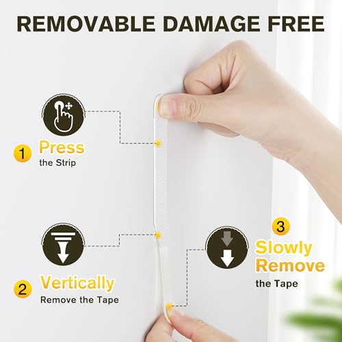 EMITEVER Picture Hanging Strips Heavy Duty Picture Hangers for Wall 20Pairs - size: Medium-20Pairs