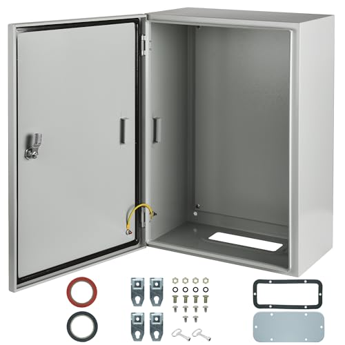 Waterproof Electrical Enclosure 24 x 16 x 12'', Outdoor Electrical Box Weatherproof, Electrical Junction Box with Reinforced Lock - size: 24 x 16 x 12''