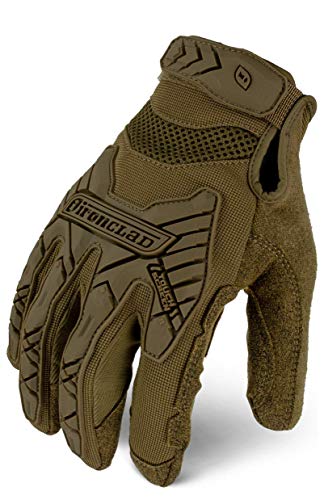 Ironclad Command Tactical Impact, Touch Screen Gloves, TPR Impact Protection, TAA Compliant (1 Pair) IEXT-ICOY-02-S - color: Coyote, size: Medium