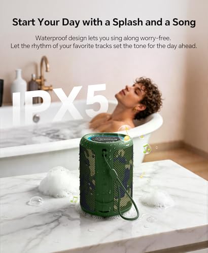 Portable Bluetooth Speaker Beach Essentials: IPX5 Waterproof for Outdoor - color: Camo