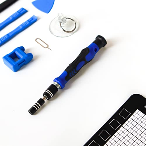 EFAITHFIX Screwdriver Sets 142-Piece Electronics Precision Screwdriver with 120 Bits Magnetic Repair Tool Kit for iPhone, MacBook, Computer, Laptop, PC, Tablet, PS4, Xbox, Nintendo, Game Console, etc - size: 142 in 1
