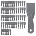 HAKZEON 50 PCS Plastic Putty Knife, 2 Inch Grey Drywall Scraper, Flexible Spreader Spackle Tool for Spackling Patching - color: 50 Pcs Grey, size: 2 Inch