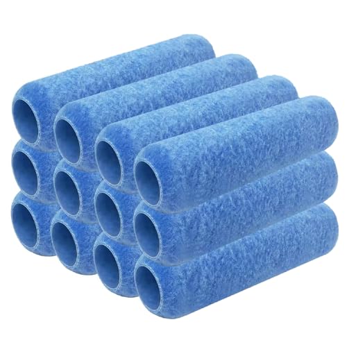 Great Andrew 12 Pack Paint Roller Covers 9 Inch 3/8" Nap - size: 12 PCS, 9-In