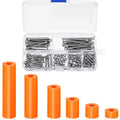 Zonon 150 Pcs Outlet Spacers Electrical Extender Kit Screw Spacers, Orange - color: Orange