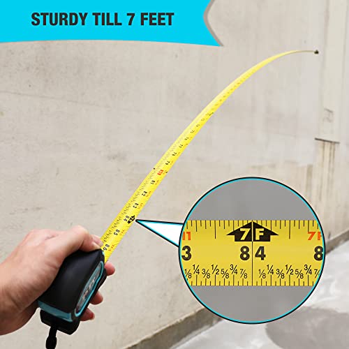DURATECH 25FT Magnetic Double-Sided Tape Measure, Easy Read Measuring Tape - size: 25 FT, style: 1 Pack