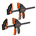 JORGENSEN E-Z Hold 2-Pack 12" 800LBS Heavy Duty Woodworking Bar Clamps - size: 12 inch