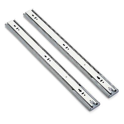 Ravinte Silver Soft Close Drawer Slides 20 Inch 1 Pairs 2 Pack - color: Silver, size: 20 Inch