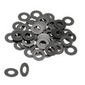PATIKIL M8 Flat Washers 5/16" ID x 11/16" OD, 50 Pcs 304 Stainless Steel Metal Metric Washers Black Electroplated Flat Gasket Spacer for Screws and Bolts, Black - size: M8 x5/16"ID x 11/16"OD
