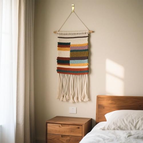 55 Pack Picture Hanging Kit Picture Hangers Heavy Duty Picture Hanging Hooks with Nails for Drywall Wooden Professional Wall Hanging Hardware for Pictures Frame Mirror Clock Canvas Mounting (Gold)