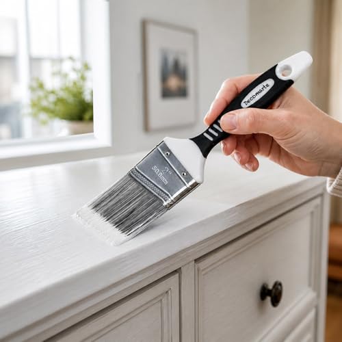 Paint Brush Set for Cabinet Fence Decking and Wall Touch-Ups 5-Pk