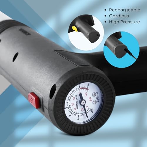 InstaPlunge Pro Electric Plunger System - Unclog and Clear Toilet and Drain Blockage with a Push of a Button, Works in Seconds to Clear Toilets, Shower Drains, Bathroom/Kitchen Sink (Blue/Grey)