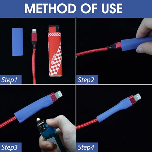 ASHINER Blue Heat Shrink Tubing Kit - 580Pcs EVA Material in 11 Sizes - Ideal for Electrical Insulation, Repairs, and Wire Connectors with User-Friendly Design and Storage Case - color: Blue