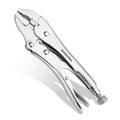 WORKPRO Locking Pliers, 4-inch Mini Curved Jaw Vice Grips pliers - size: 4"