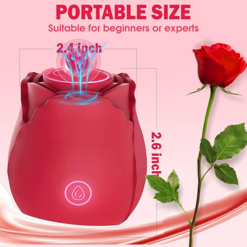 Rose Toy Rose Sex Toys Clit Sucker Sex Adult Toys Vibrator for Women G-20 | Newly Rose Viboatorr Rose Vibratoar Suction Vibratoer Automatic Electric Machine Adult Toys for Couples Red