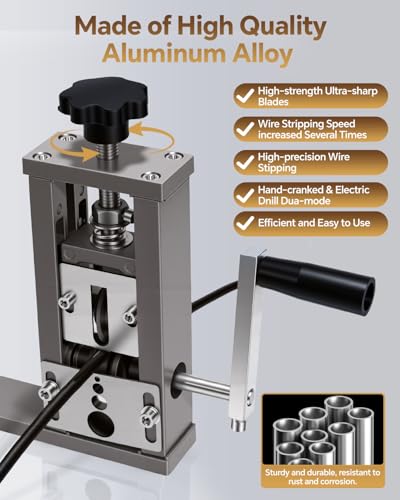 Manual Wire Stripping Machine,0.06–1.18 in Cable Stripper