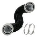 3FT Dryer Vent Hose, Heavy Duty 6-Layer Flexible Aluminum Dryer Duct - size: 4inch 3ft