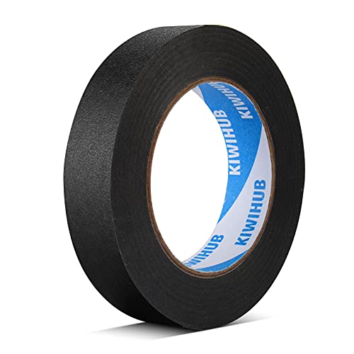 Black Painters Tape, 1 in x 60 yd - color: Black