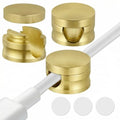 3 Pack Upgraded Cord Management Clips with Extra-Large Adhesive | Base, Stronger Hold Phone Charger Holder for Nightstand, Premium Aluminum Gold Sticky USB Wire Organizer Cable Clips for Desk